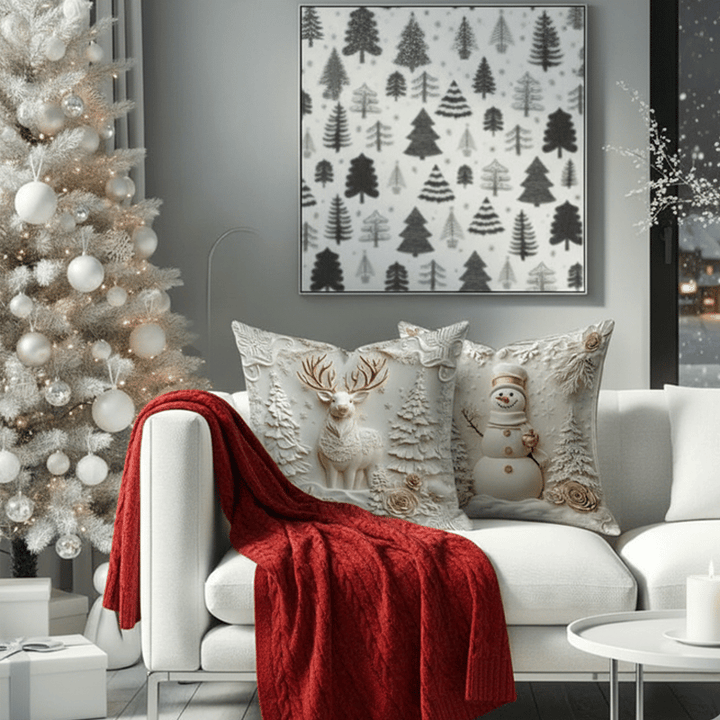 🎅 Saldi di Natale -49%!  Federa per cuscino con motivo natalizio