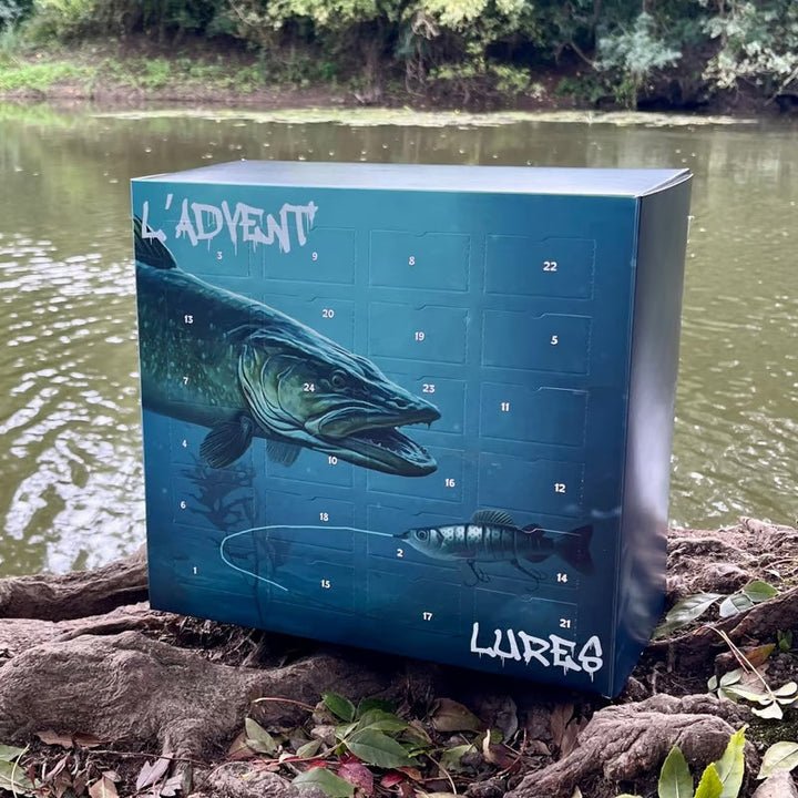 🎣 Calendario dell’Avvento Pesca Predatori – 24 Esche Esclusive