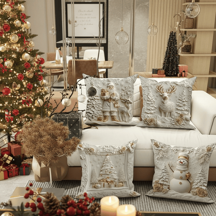 🎅 Saldi di Natale -49%!  Federa per cuscino con motivo natalizio