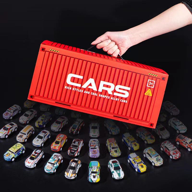 🎅 Saldi di Natale -50% 🎁 48 mini auto da corsa con garage integrato!