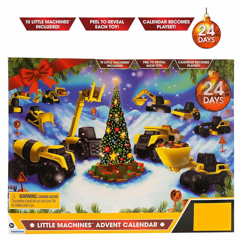 Calendario dell’Avvento da 24 giorni con camion da costruzione natalizio!