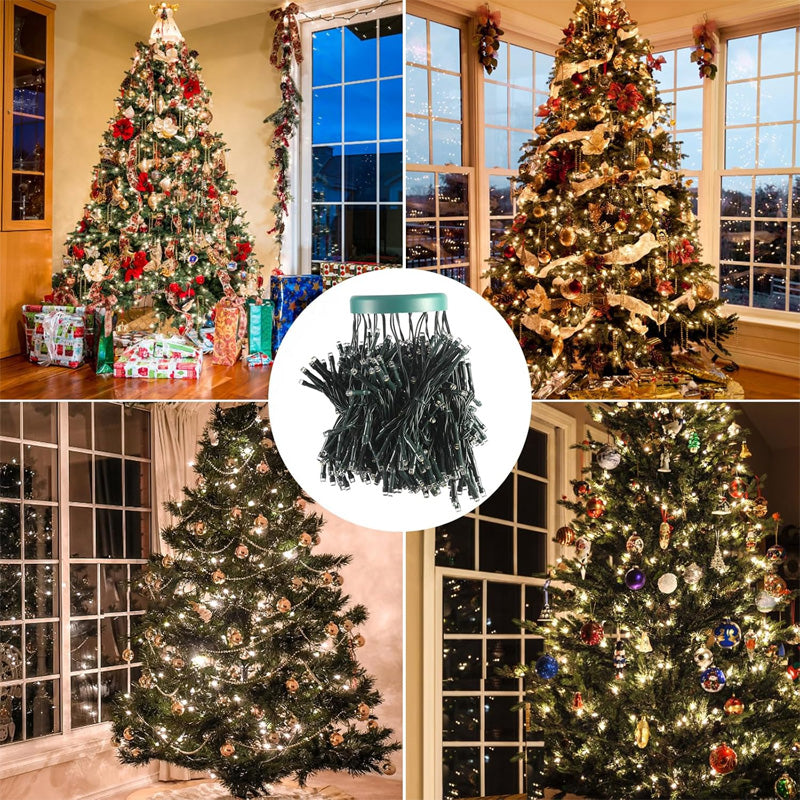 🎄 Stella a cinque punte con anello LED – Illuminazione per albero di Natale 🎄