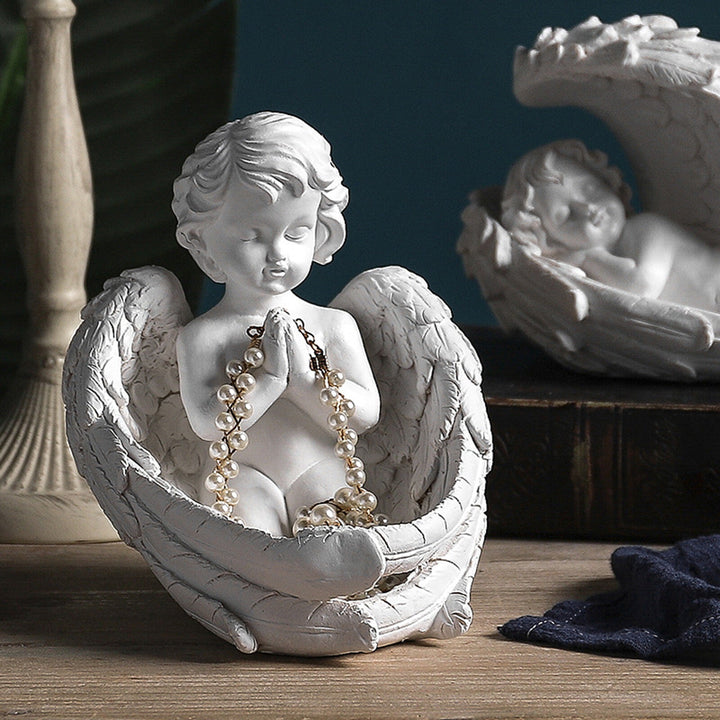 Ange Décoratif en Résine – Art & Élégance