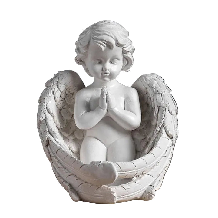 Ange Décoratif en Résine – Art & Élégance