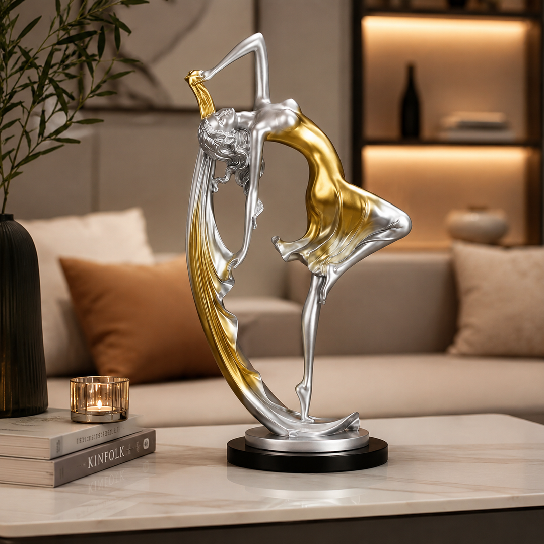 Figurine de Danseuse – Sculpture Artistique en Résine