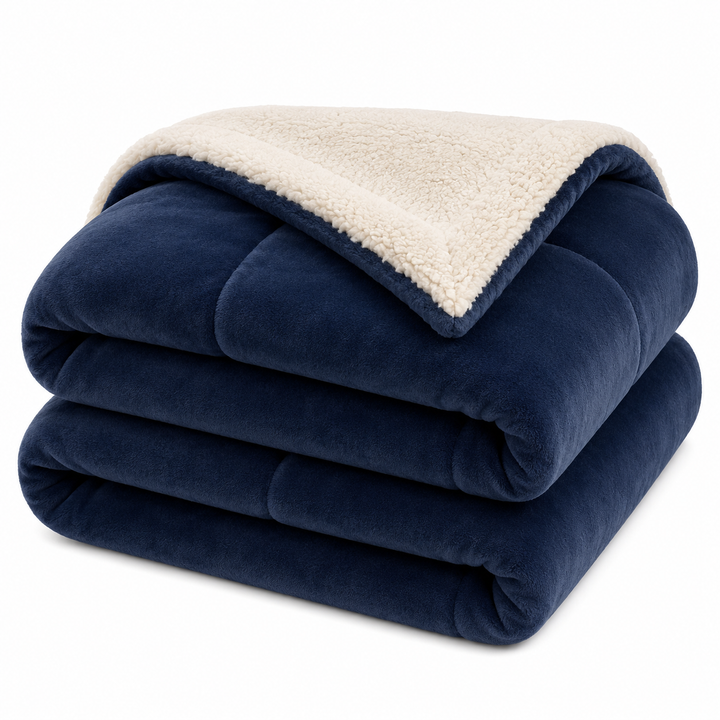 Plaid Tricoté en Microfibre – Doux, Moderne & Polyvalent