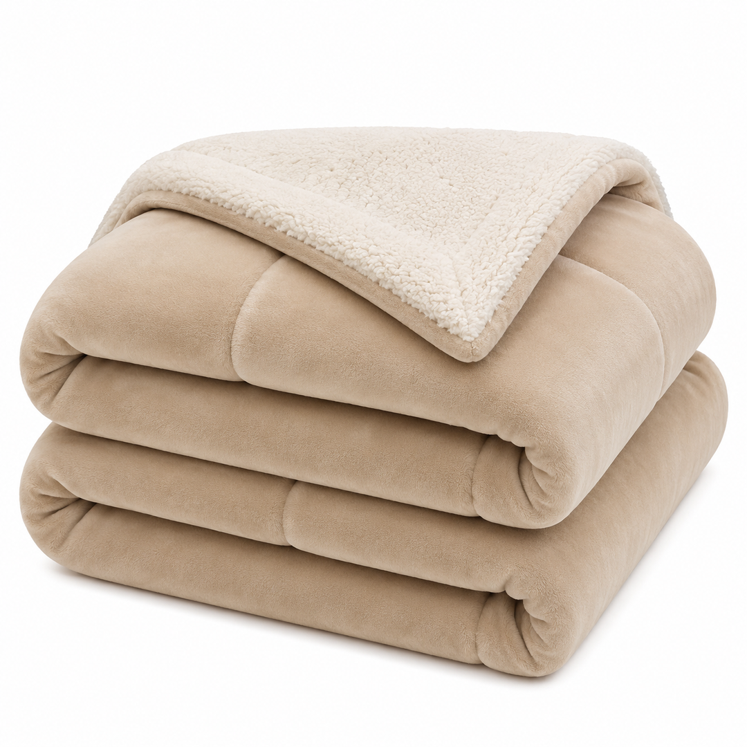 Plaid Tricoté en Microfibre – Doux, Moderne & Polyvalent