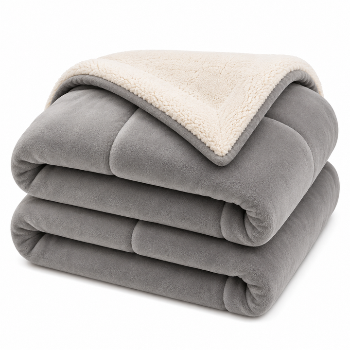 Plaid Tricoté en Microfibre – Doux, Moderne & Polyvalent