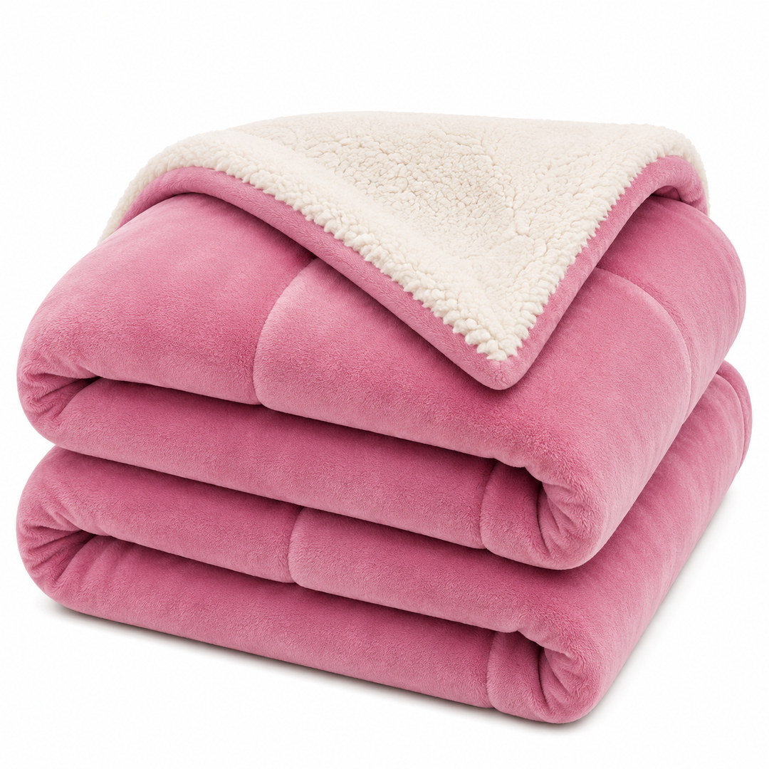 Plaid Tricoté en Microfibre – Doux, Moderne & Polyvalent