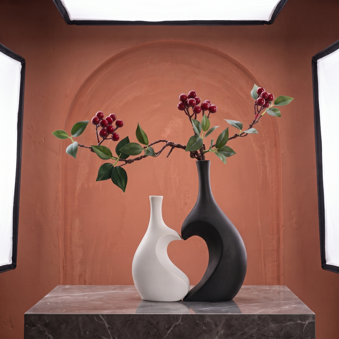 Decorative Resin Vase – Nordic Elegance