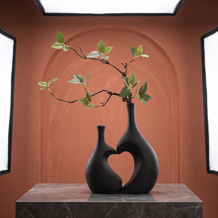 Vase Décoratif en Résine – Élégance Nordique