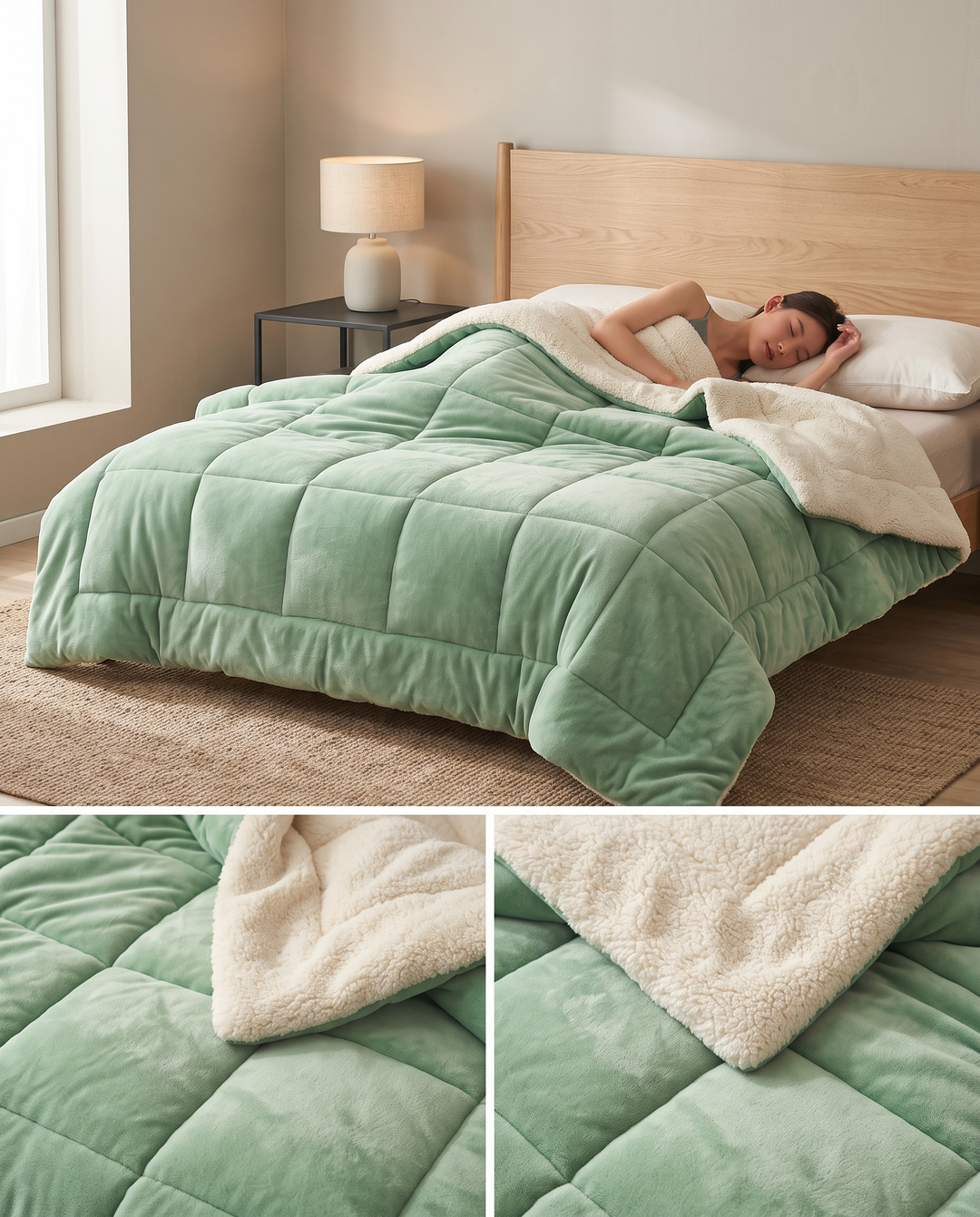 Plaid Tricoté en Microfibre – Doux, Moderne & Polyvalent