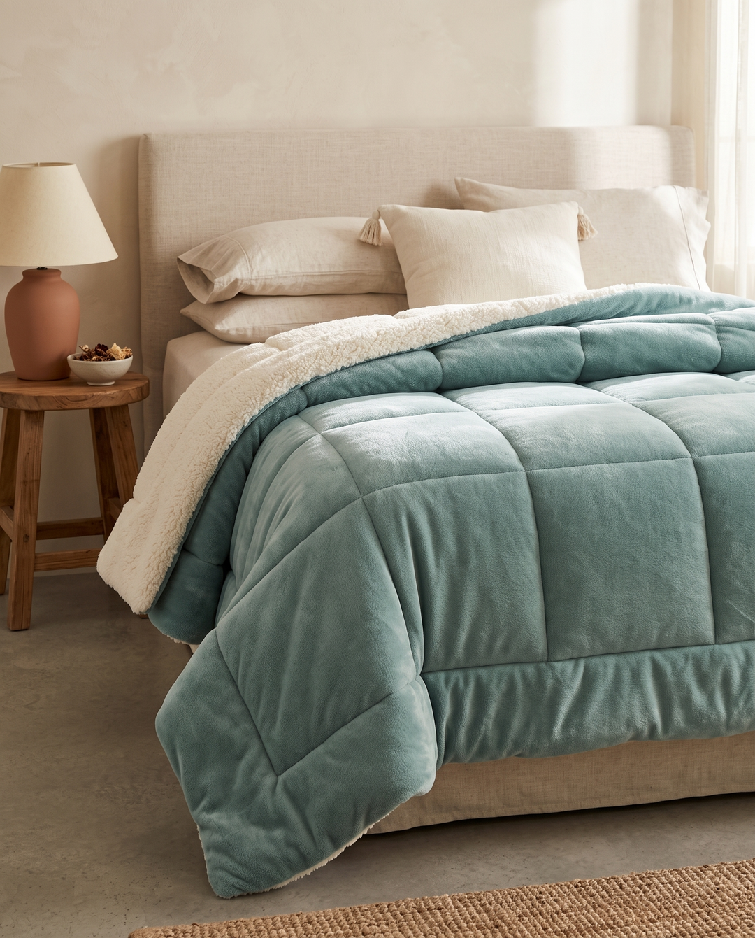 Plaid Tricoté en Microfibre – Doux, Moderne & Polyvalent