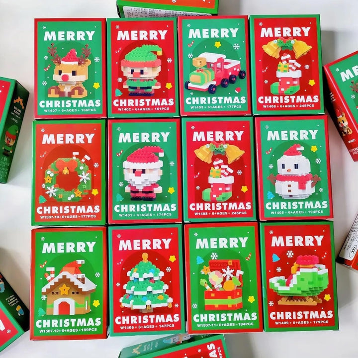 🎅 Santa Byggeklosser™ – 12 figure natalizie creative per tutta la famiglia. 🎄