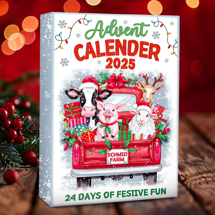 Calendario dell’Avvento Fattoria Divertente Personalizzato