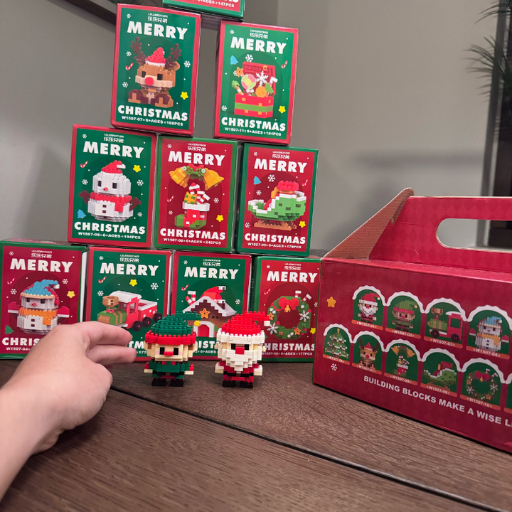 🎅 Santa Byggeklosser™ – 12 figure natalizie creative per tutta la famiglia. 🎄