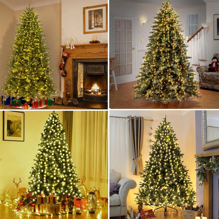 🎄 Luci LED ad Anello con Stella a Cinque Punte per Albero di Natale