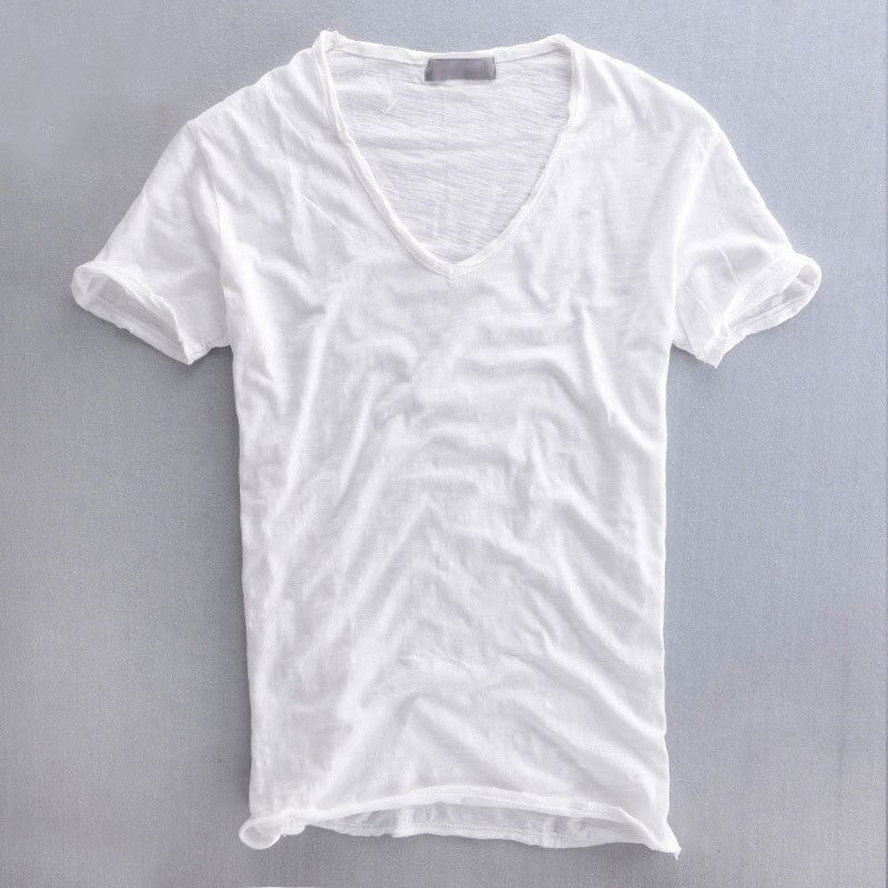 T-shirt en coton biologique à coupe décontractée pour homme
