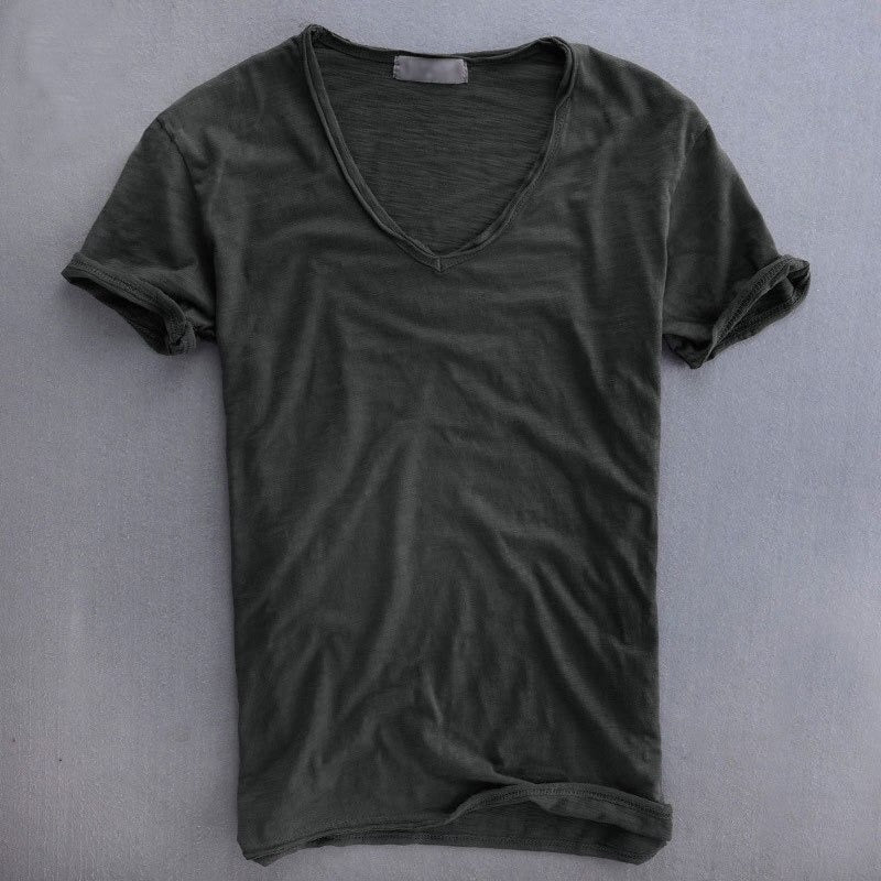 T-shirt en coton biologique à coupe décontractée pour homme
