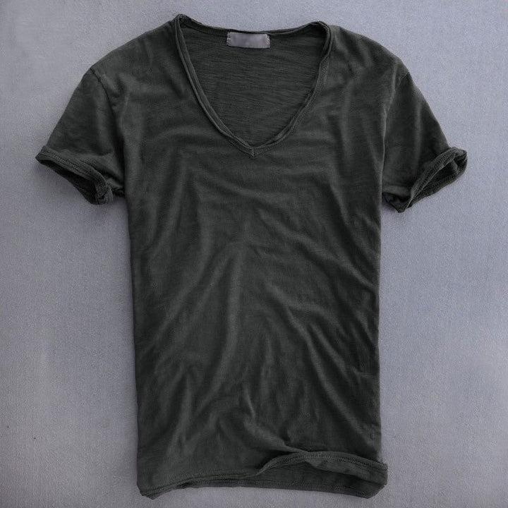 T-shirt en coton biologique à coupe décontractée pour homme
