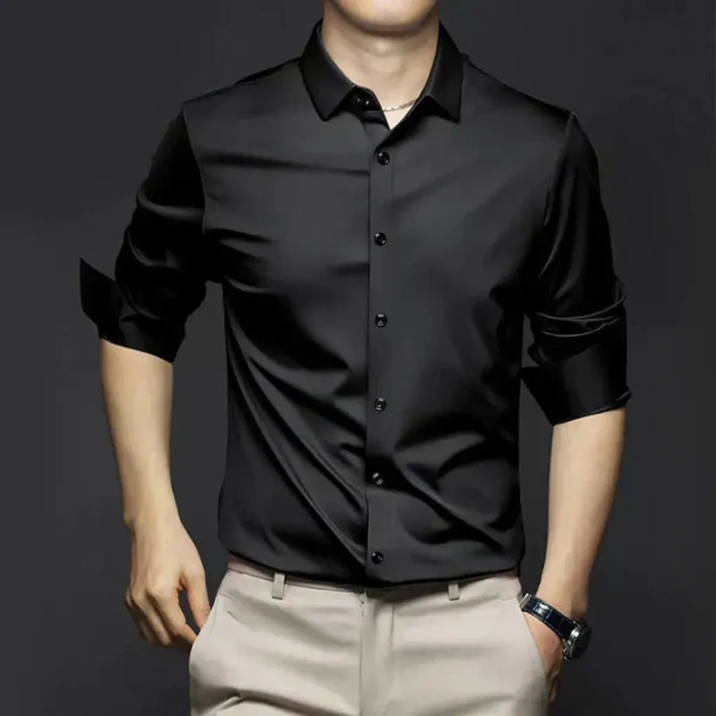 Louis | Chemise habillée coupe ajustée anti-froissage pour homme