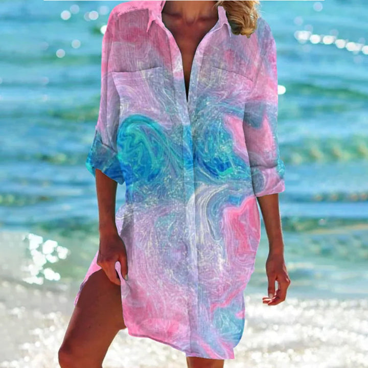 Chemise de plage légère et fluide pour femme