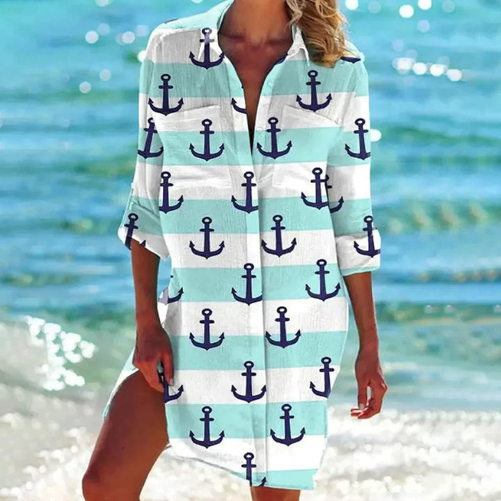 Chemise de plage légère et fluide pour femme