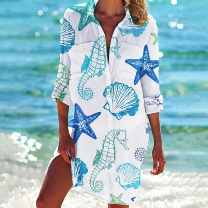Chemise de plage légère et fluide pour femme