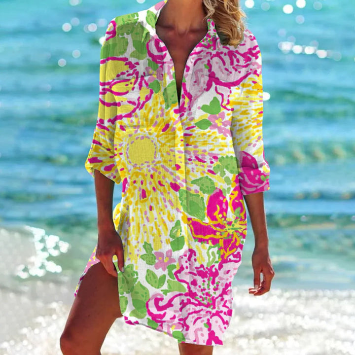 Chemise de plage légère et fluide pour femme