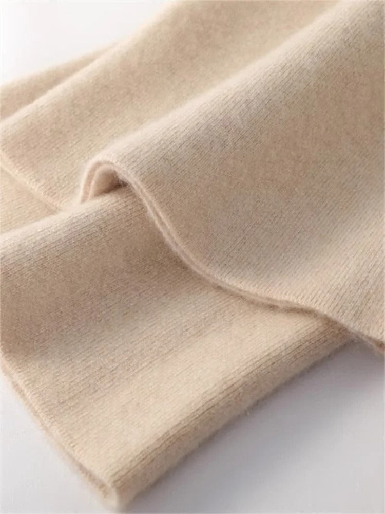 Pantalon d'intérieur en cachemire taille haute pour femme