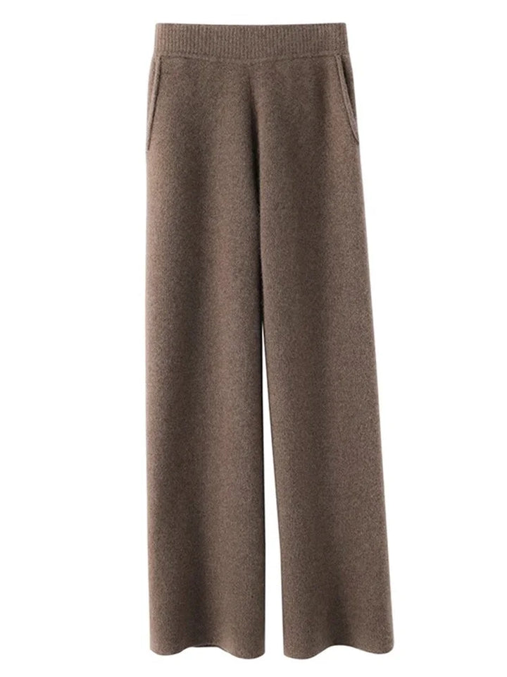 Pantalon d'intérieur en cachemire taille haute pour femme