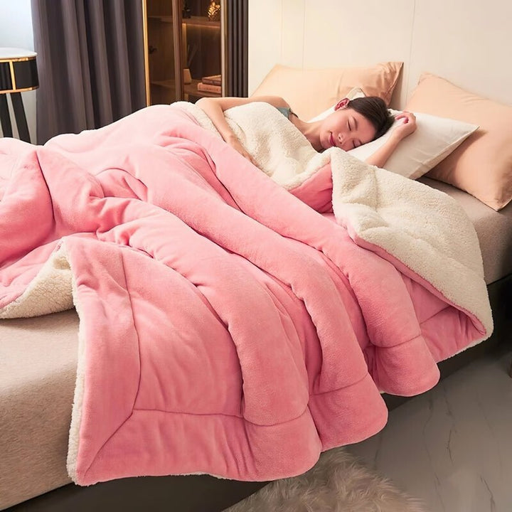 Plaid Tricoté en Microfibre – Doux, Moderne & Polyvalent